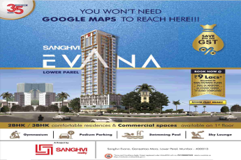 Show flat ready at Sanghvi Evana in Mumbai